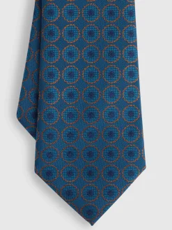 CORBATA JACQUARD MF AZUL MARINO