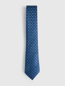 CORBATA JACQUARD MF AZUL MARINO