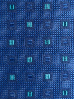 CORBATA JACQUARD MF AZUL MARINO