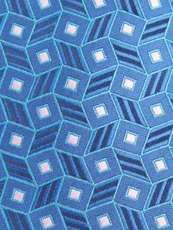 CORBATA JACQUARD MF AZUL MARINO