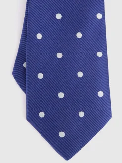 CORBATA JACQUARD MF AZUL MARINO