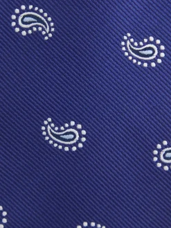 CORBATA JACQUARD MF AZUL MARINO