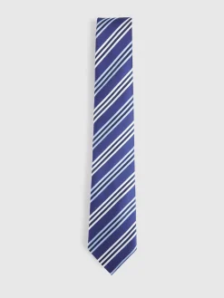 CORBATA JACQUARD MF AZUL MARINO