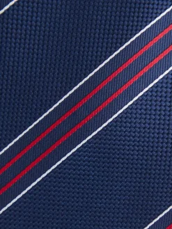 CORBATA JACQUARD MF AZUL MARINO