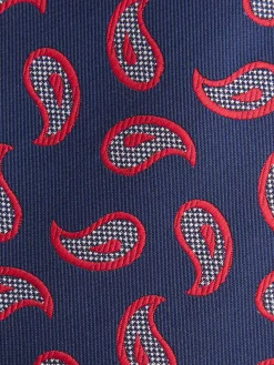 CORBATA JACQUARD MF AZUL MARINO