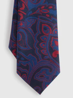 CORBATA JACQUARD MF AZUL MARINO