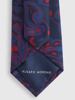 CORBATA JACQUARD MF AZUL MARINO