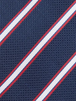 CORBATA JACQUARD MF AZUL MARINO