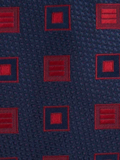 CORBATA JACQUARD MF AZUL MARINO