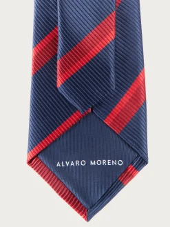 CORBATA JACQUARD MF AZUL MARINO