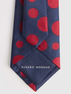 CORBATA JACQUARD MF AZUL MARINO