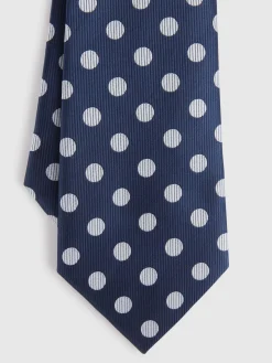 CORBATA JACQUARD MF AZUL MARINO