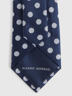 CORBATA JACQUARD MF AZUL MARINO