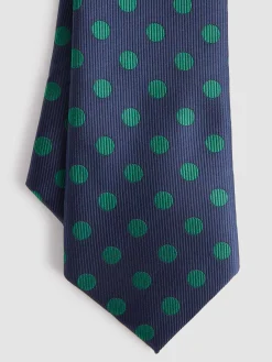 CORBATA JACQUARD MF AZUL MARINO