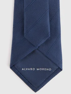 CORBATA JACQUARD MF AZUL MARINO