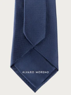 CORBATA JACQUARD MF AZUL MARINO