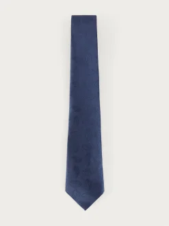 CORBATA JACQUARD MF AZUL MARINO