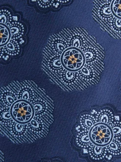 CORBATA JACQUARD MF AZUL MARINO