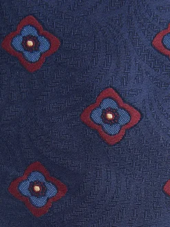 CORBATA JACQUARD MF AZUL MARINO