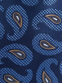 CORBATA JACQUARD MF AZUL MARINO