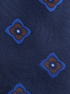 CORBATA JACQUARD MF AZUL MARINO