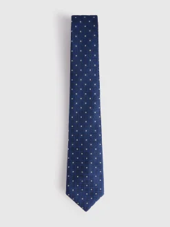 CORBATA JACQUARD MF AZUL MARINO