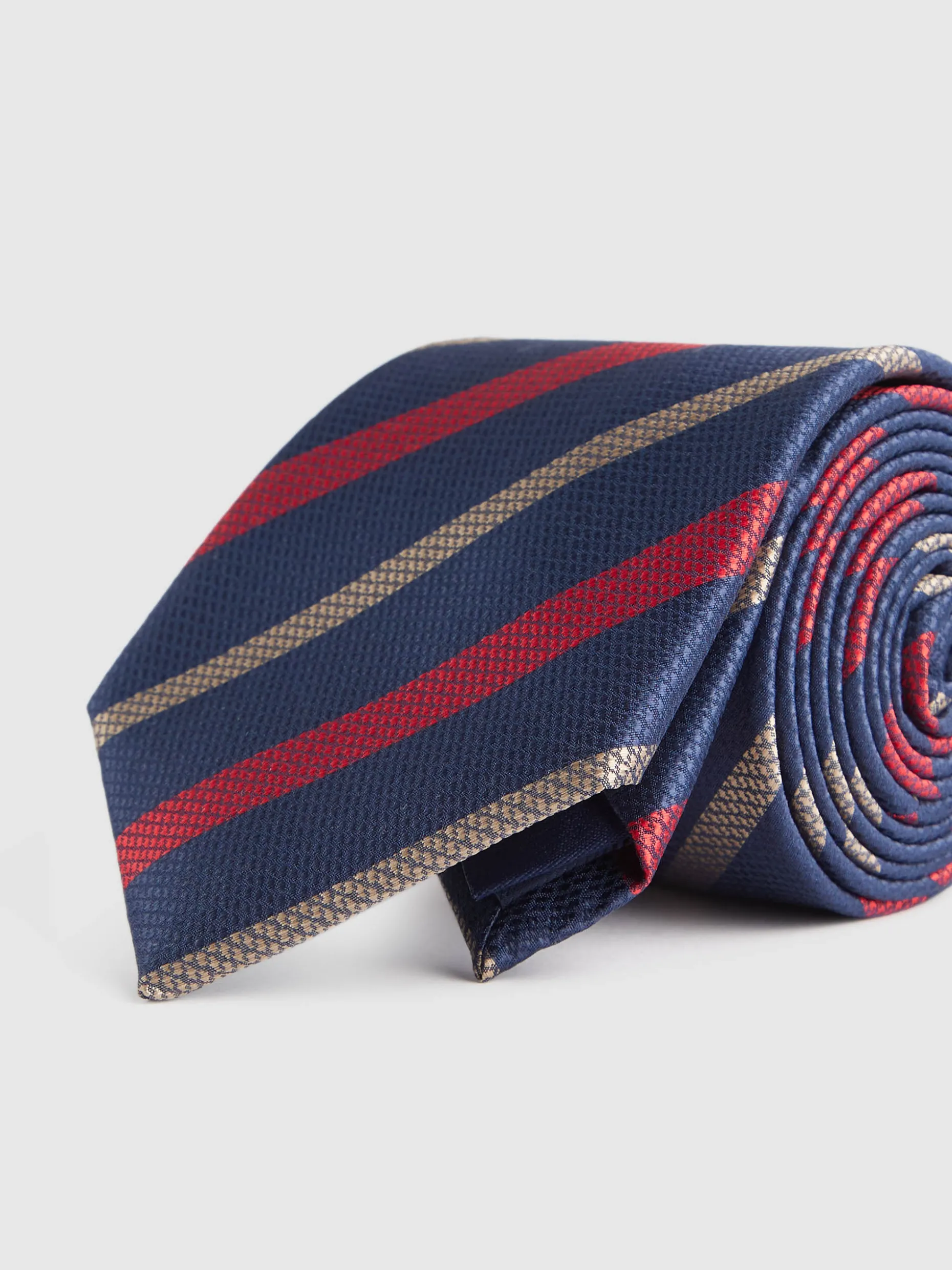 CORBATA JACQUARD MF AZUL MARINO