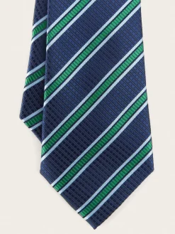 CORBATA JACQUARD MF AZUL MARINO