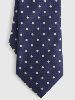 CORBATA JACQUARD MF AZUL MARINO