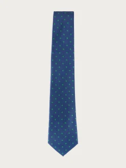 CORBATA JACQUARD MF AZUL MARINO