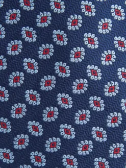 CORBATA JACQUARD MF AZUL MARINO