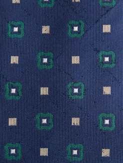 CORBATA JACQUARD MF AZUL MARINO