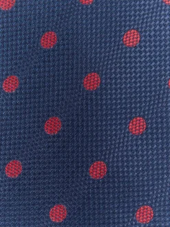 CORBATA JACQUARD MF AZUL MARINO