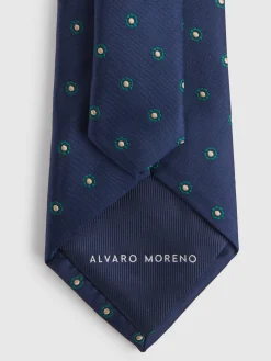 CORBATA JACQUARD MF AZUL MARINO