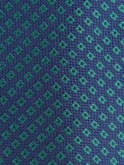 CORBATA JACQUARD MF AZUL MARINO