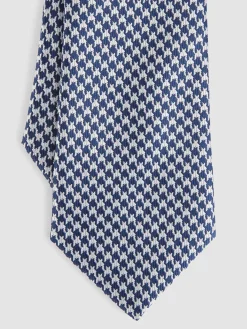 CORBATA JACQUARD MF AZUL MARINO
