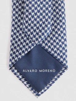 CORBATA JACQUARD MF AZUL MARINO