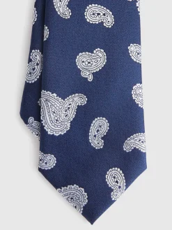 CORBATA JACQUARD MF AZUL MARINO