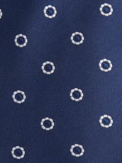 CORBATA JACQUARD MF AZUL MARINO