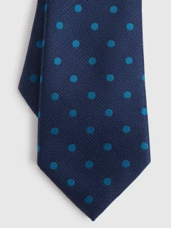 CORBATA JACQUARD MF AZUL MARINO