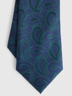 CORBATA JACQUARD MF AZUL MARINO