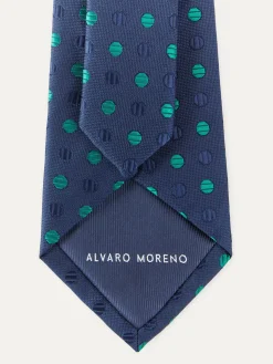 CORBATA JACQUARD MF AZUL MARINO