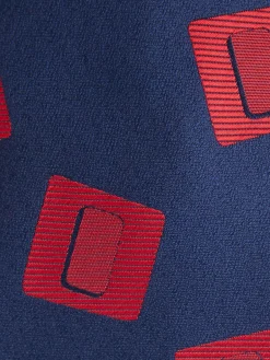 CORBATA JACQUARD MF AZUL MARINO