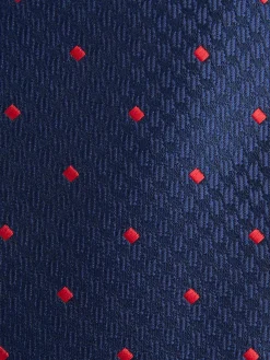 CORBATA JACQUARD MF AZUL MARINO
