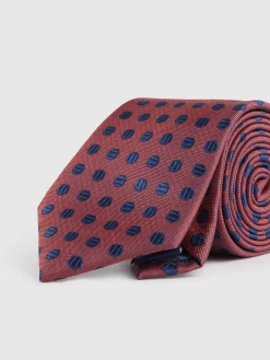 CORBATA JACQUARD MF AZUL MARINO