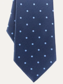 CORBATA JACQUARD MF AZUL MARINO