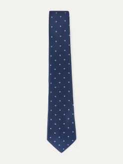 CORBATA JACQUARD MF AZUL MARINO