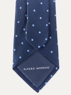 CORBATA JACQUARD MF AZUL MARINO