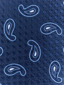 CORBATA JACQUARD MF AZUL MARINO
