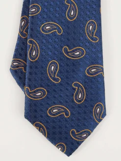 CORBATA JACQUARD MF AZUL MARINO